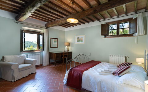 Accommodatie Carro: slaapkamer