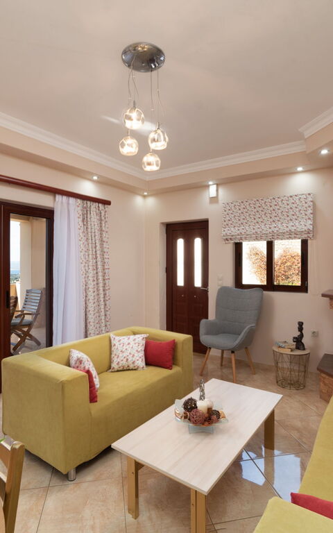 Villa Halepi: Woonkamer