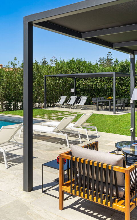 Villa Bonita: Balkon / terras / patio, Buitenkanten, Buitenshuis, Tuin, zwembad