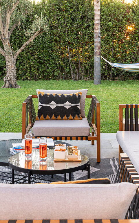 Villa Bonita: Balkon / terras / patio, Buitenkanten, Buitenshuis, Tuin