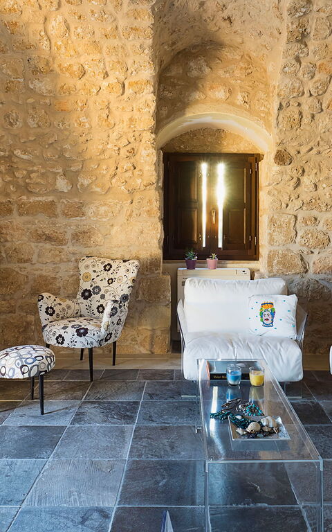 Villa Corte Dorata: Woonkamer