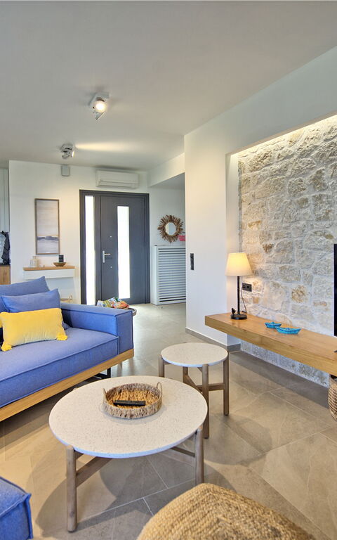 Villa Acropolitana: Keuken, Woonkamer