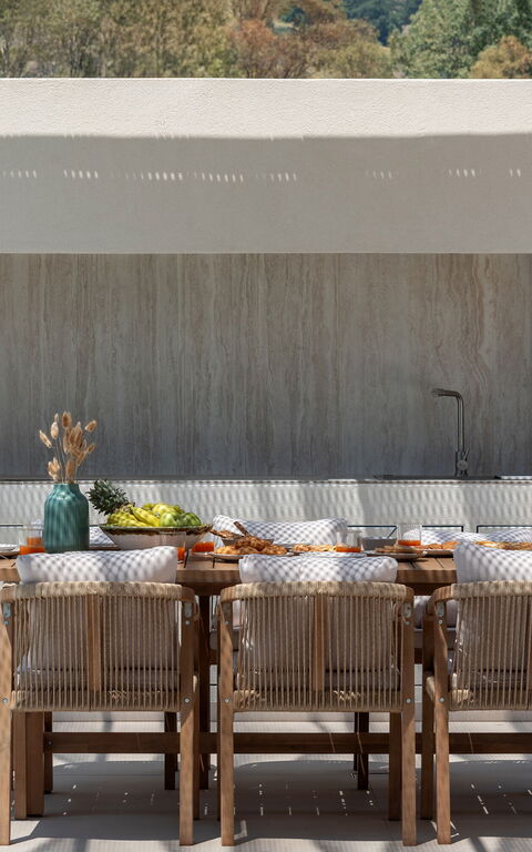 Villa El: Balkon / terras / patio