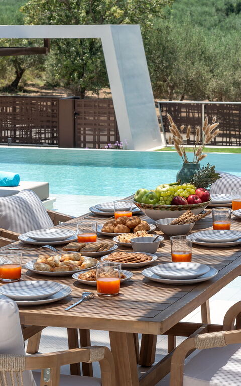 Villa El: Balkon / terras / patio