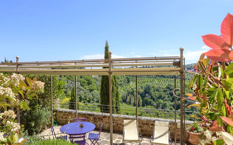 Accommodatie La Pergola: Balkon / terras / patio, Keer bekeken