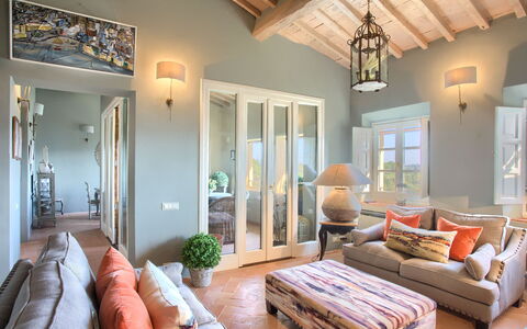 Accommodatie La Loggia: Woonkamer