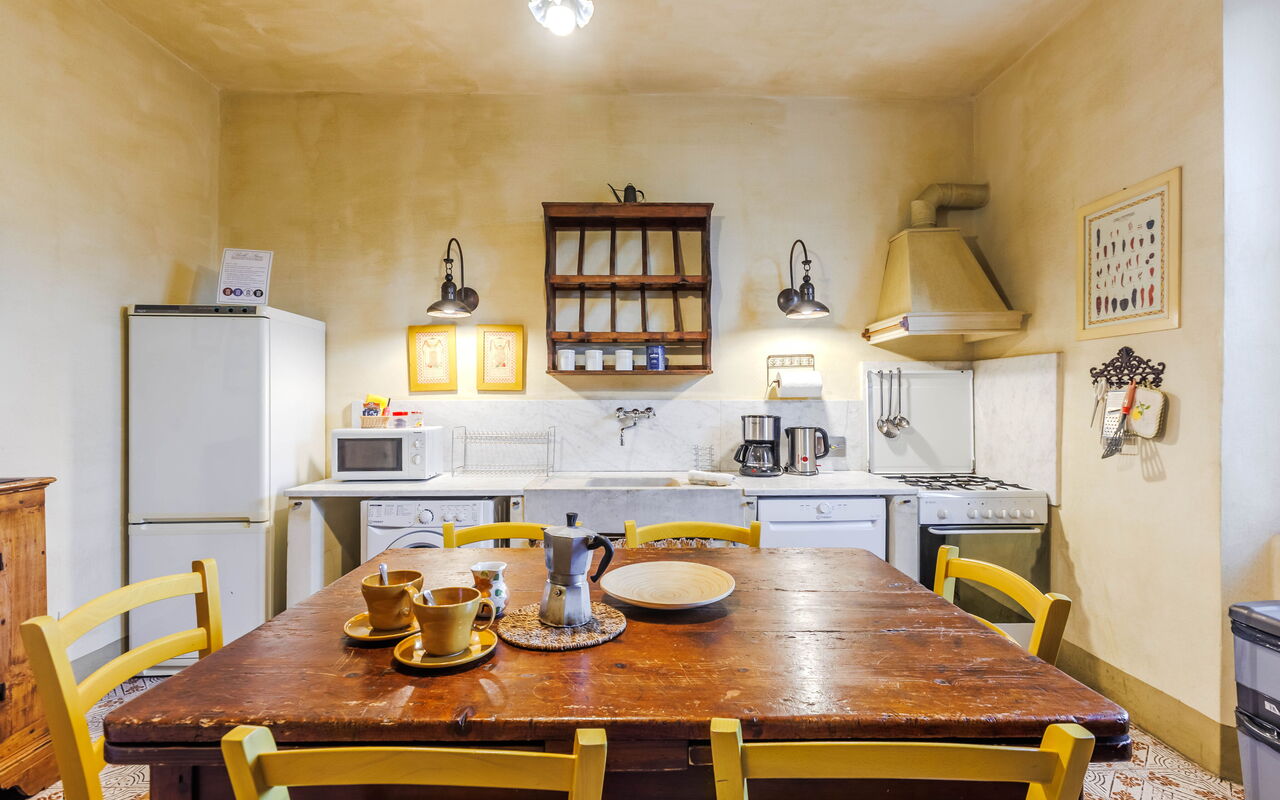 Accommodatie Giallone: Keuken, Lunchroom