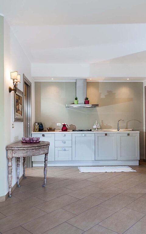 Villa Montefiore: Keuken, Woonkamer