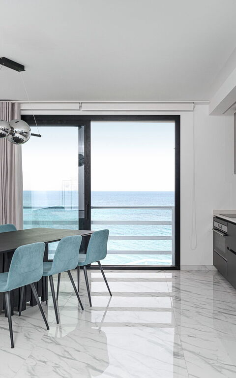 Villa Hermes: Keuken, Woonkamer