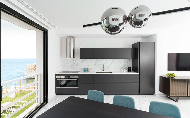 Villa Hermes: Keuken, Woonkamer