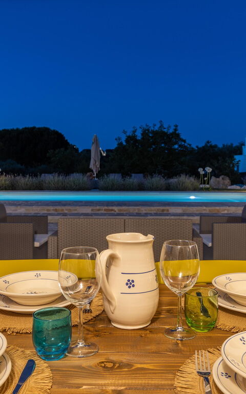 Trullo Adea: Balkon / terras / patio, Buitenkanten, Buitenshuis