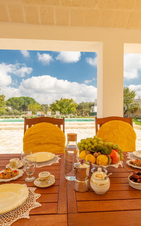 Trullo Adea: Balkon / terras / patio, Buitenkanten, Buitenshuis