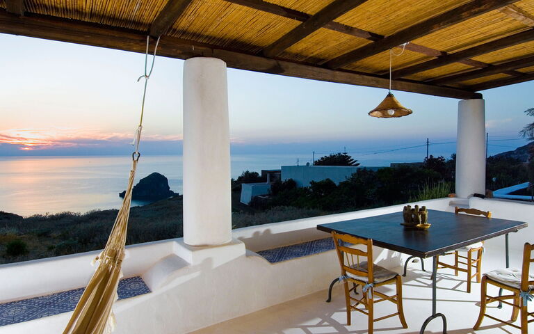 L'ulivo Di Pollara: Balkon / terras / patio, Buitenkanten, Buitenshuis, Keer bekeken