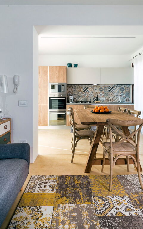 Villa San Lorenzo Ulivo: Keuken, Woonkamer