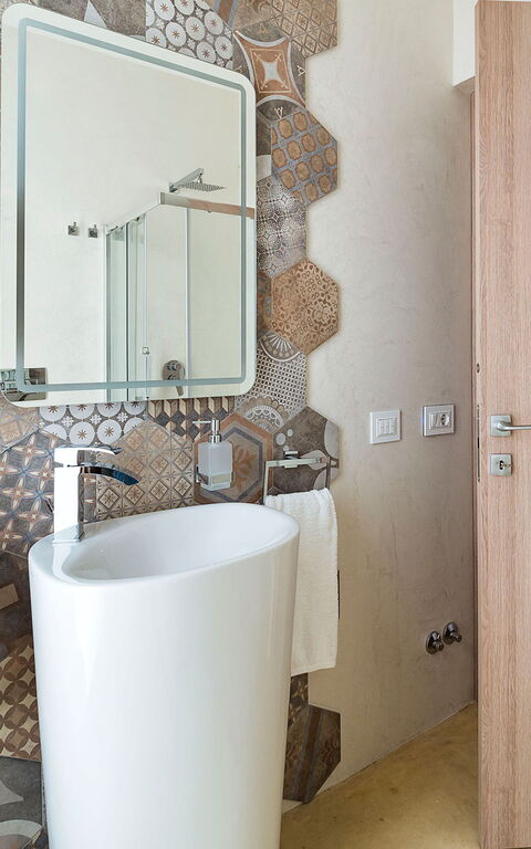 Villa San Lorenzo Ulivo: Badkamer