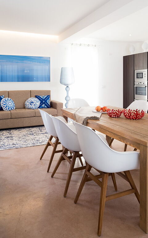 Villa San Lorenzo Fico D'india: Keuken, Woonkamer