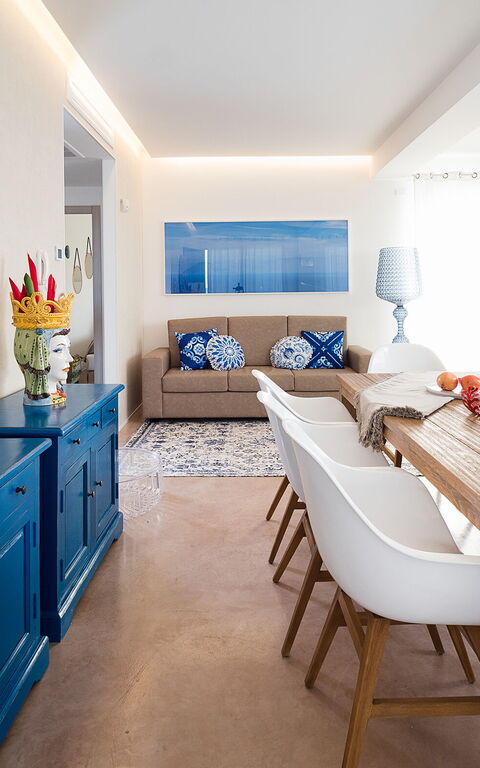 Villa San Lorenzo Fico D'india: Keuken, Woonkamer