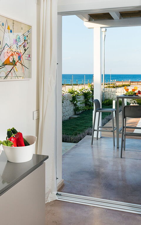 Villa San Lorenzo Fico D'india: Keuken, Woonkamer