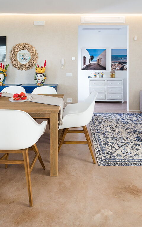 Villa San Lorenzo Fico D'india: Keuken, Woonkamer