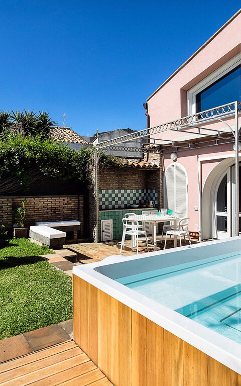 Casa Tecla: Tuin, zwembad