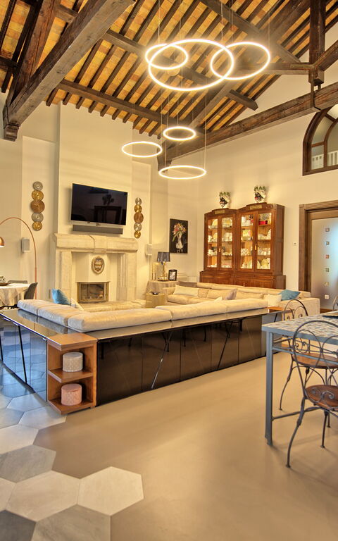 Villa Tagliaferri: Lunchroom, Woonkamer