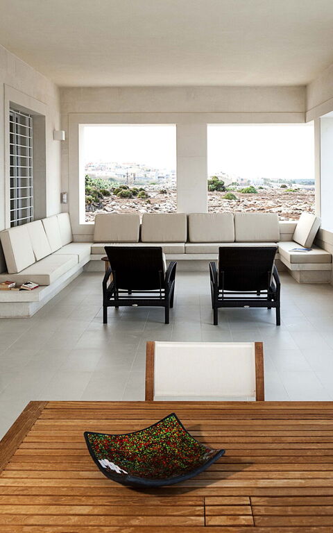 Villa Capo Passero: Balkon / terras / patio