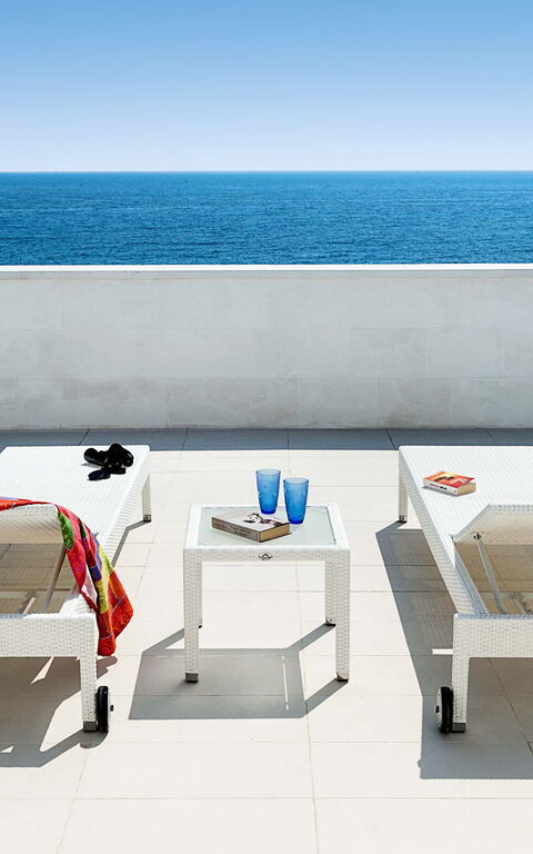 Villa Capo Passero: Balkon / terras / patio, Buitenkanten, Buitenshuis, Keer bekeken