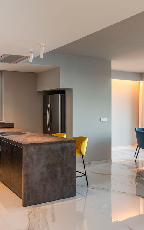 Baya Bella: Keuken, Lunchroom