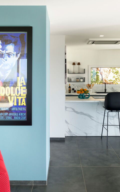 Villa Dolce: Keuken, Woonkamer