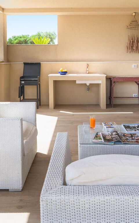 Casa Dafne: Balkon / terras / patio, Buitenkanten, Buitenshuis