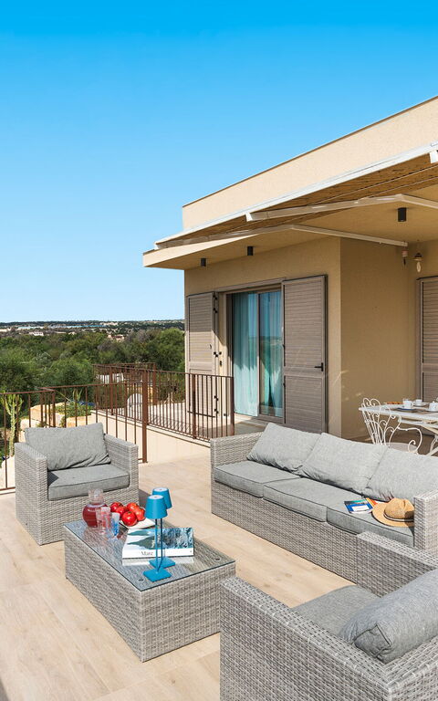 Casa Dafne: Balkon / terras / patio, Buitenkanten, Buitenshuis, Keer bekeken