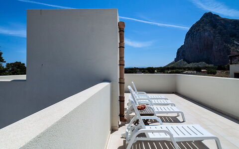 Accommodatie Delfino: Balkon / terras / patio, Buitenkanten, Buitenshuis