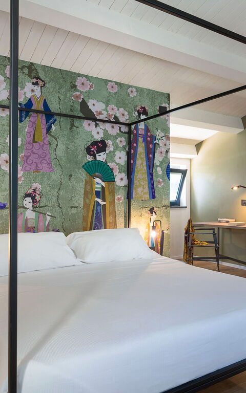 Villa Gianos: slaapkamer