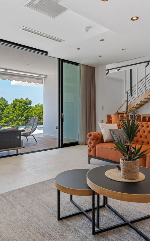 Villa Sea Breeze: Woonkamer