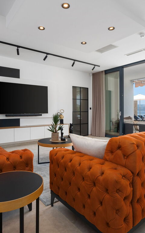 Villa Sea Breeze: Woonkamer