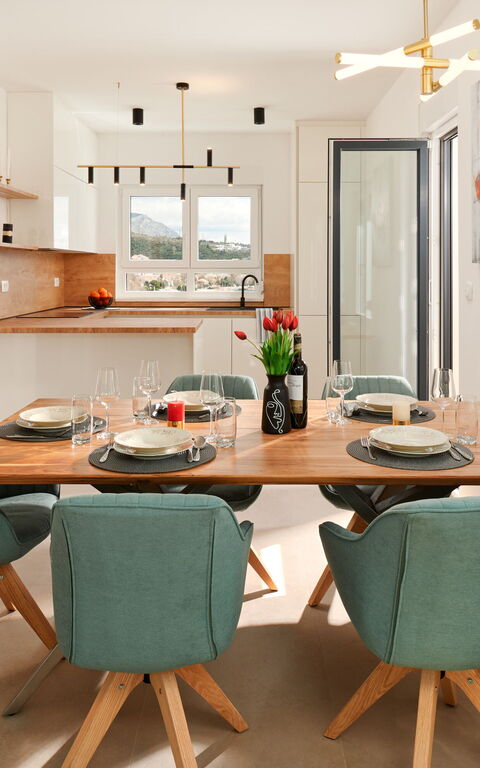 Villa Stella: Keuken, Lunchroom