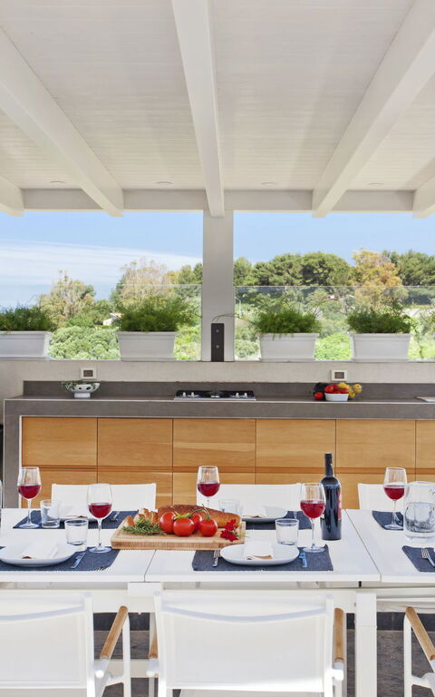 Villa Demetra: Balkon / terras / patio, Buitenkanten, Buitenshuis