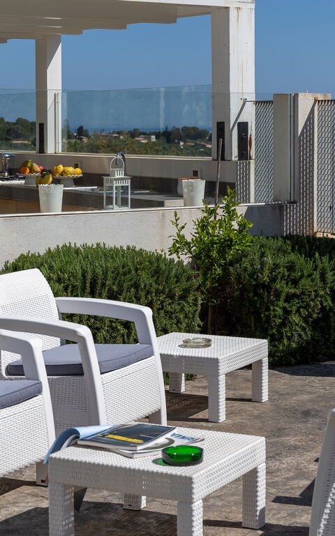 Villa Demetra: Balkon / terras / patio, Buitenkanten, Buitenshuis