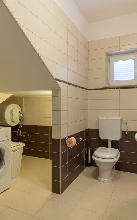 Villa Roglic: Badkamer