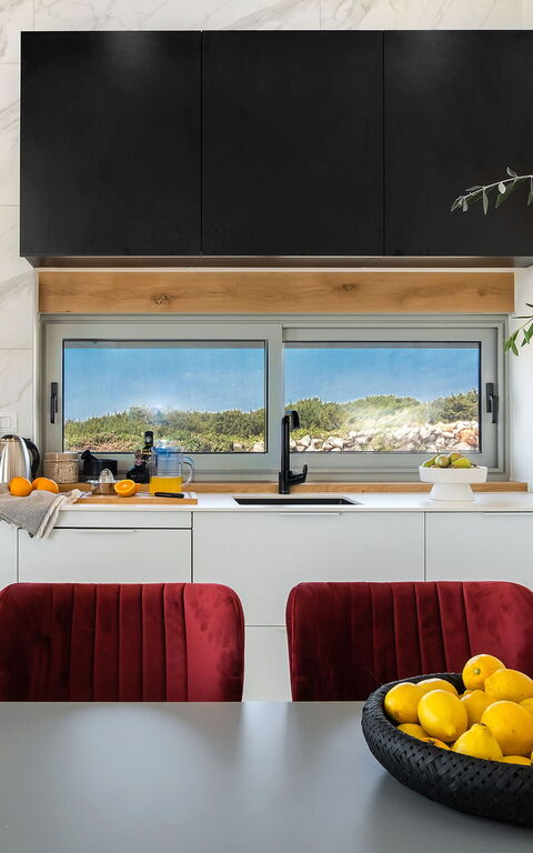 Villa Steropa: Keuken, Lunchroom