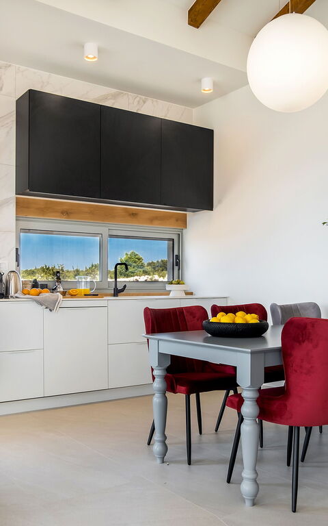 Villa Elektra: Keuken, Lunchroom