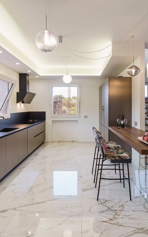 Grand Tour Villa: Keuken, Woonkamer