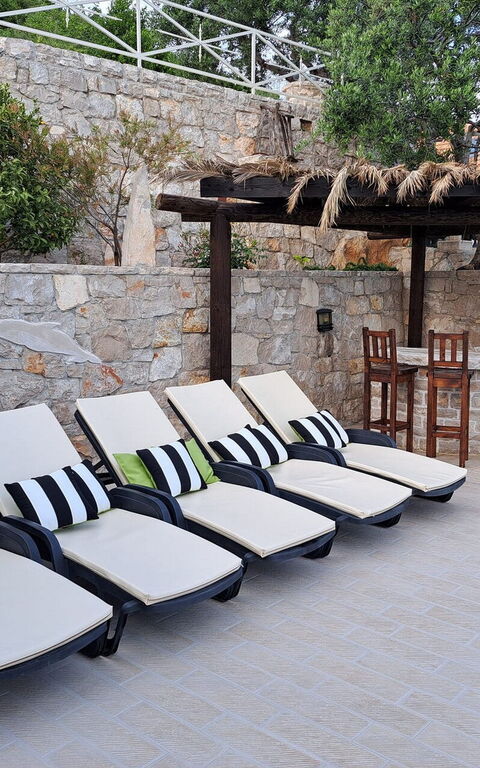 Villa Azurit: Balkon / terras / patio, Buitenshuis