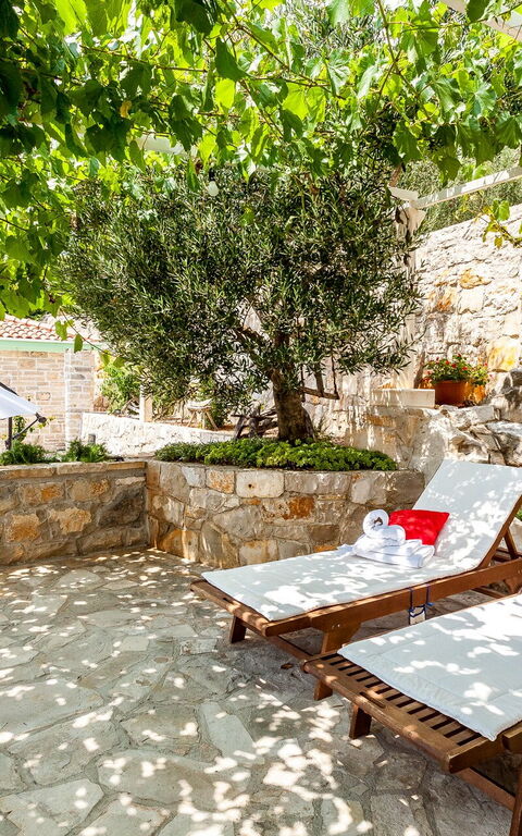 Villa Azurit: Balkon / terras / patio, Buitenshuis