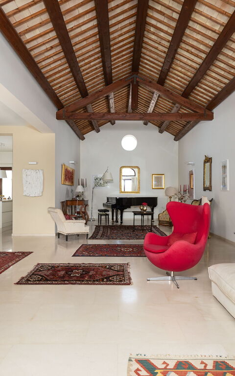 Villa Casale: Woonkamer