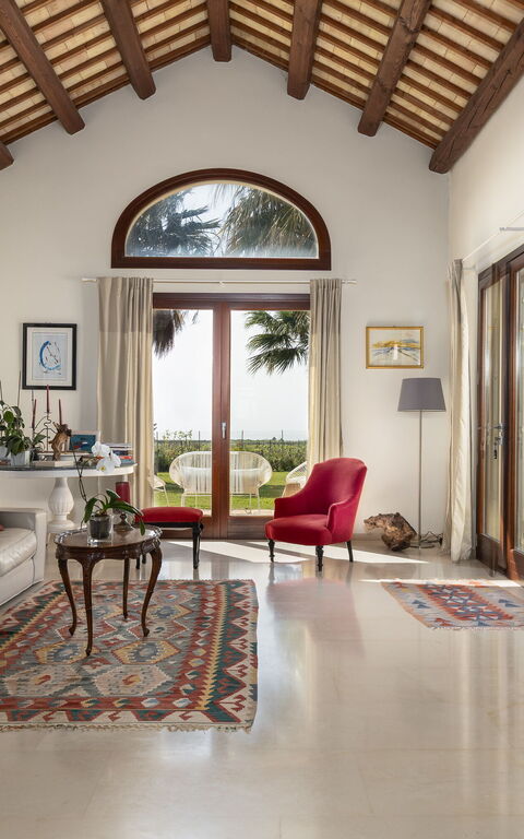 Villa Casale: Woonkamer