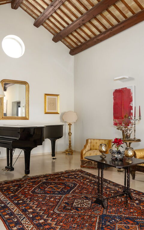 Villa Casale: Woonkamer