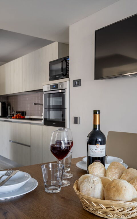 Villa Acquaviva: Keuken, Lunchroom