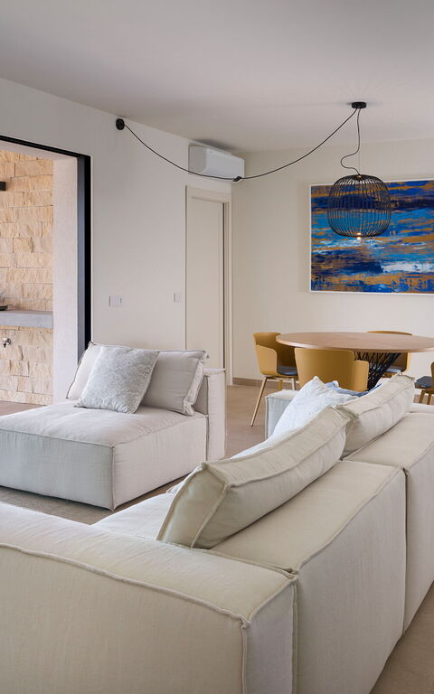 Villa Passo Salina: Woonkamer