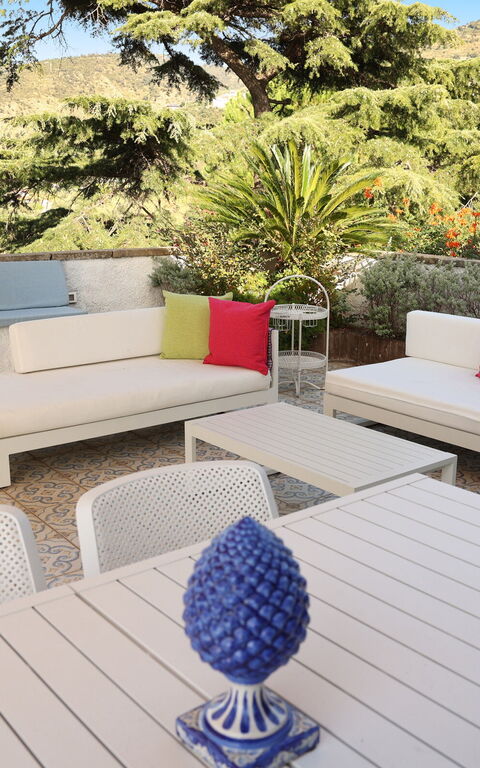 Villa Giuffrè: Balkon / terras / patio, Buitenkanten, Buitenshuis, Keer bekeken